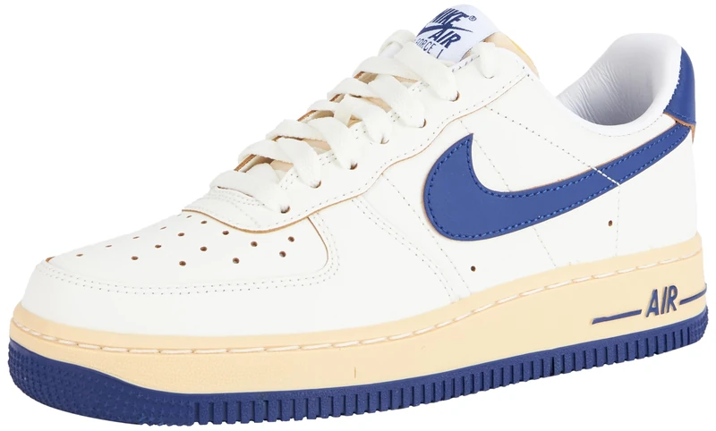 NIKE FQ8103-133 AIR Force 1 '07 Women SAIL-DEEP Royal Blue-Pale Vanilla UK 5.5