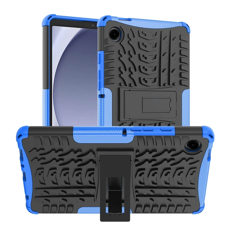 iCatchy Case for Samsung Galaxy Tab A9 (8.7'' Inch) Heavy Duty Hard Tough Dual Layer Hybrid Shockproof Cover compatible with Samsung Tab A9 (SM-X110/X115/X117) Tablet Case (Blue)