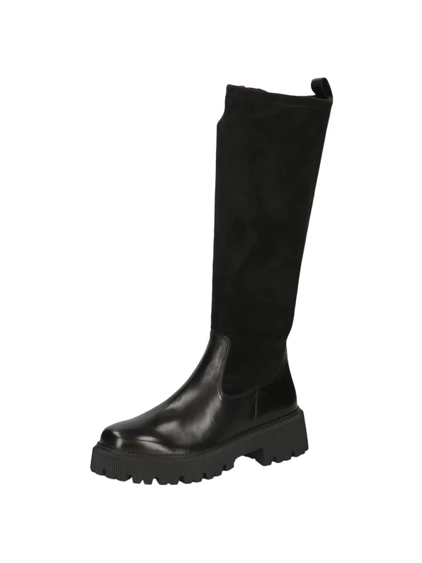 CAPRICE women's heeled boots with Thermo Insole comfortable, Black (Black Comb), 4 UK