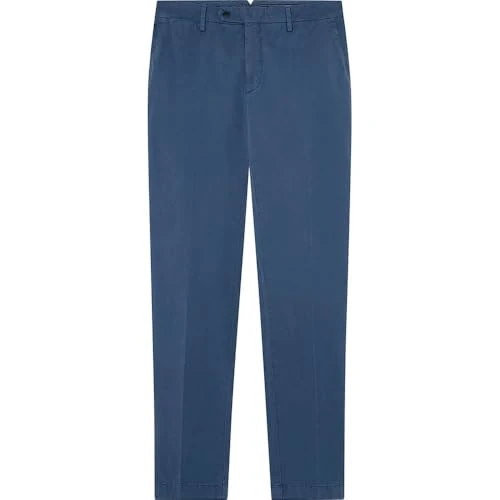 Hackett London Men's C Chino Sanderson Trouser, Blue (Marine Blue), 36W/28L