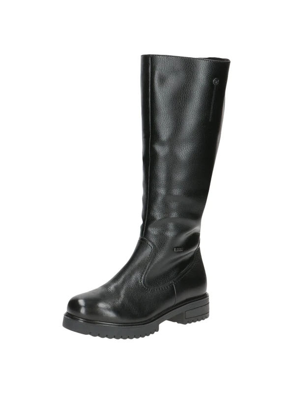 CAPRICE Women High Boots Flat Lined Water repellent, Black (Black Nappa), 4 UK