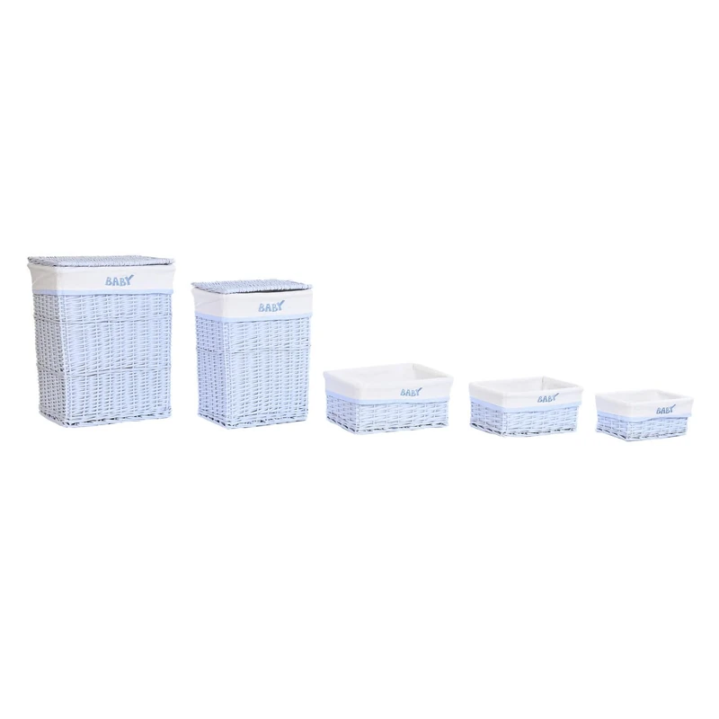 AlexandreHouse Rome Basket Set of 5 Polyester 44 x 34 x 56 cm - Image 1