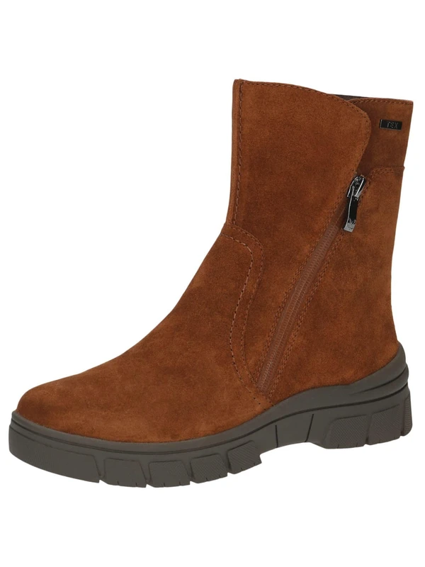 CAPRICE Ankle Boots 9-26437-41 G Width, Nut Suede, 5 UK