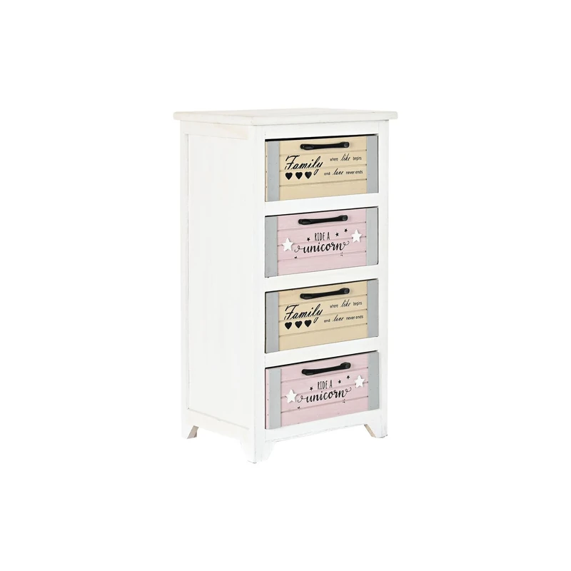 AlexandreHouse Paulownia 40 x 29 x 73.5 cm 4 White Boxes - Image 1
