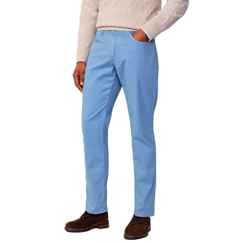 Hackett London Men's Core 5Pkt Trinity Trouser - Blue 32W/34L