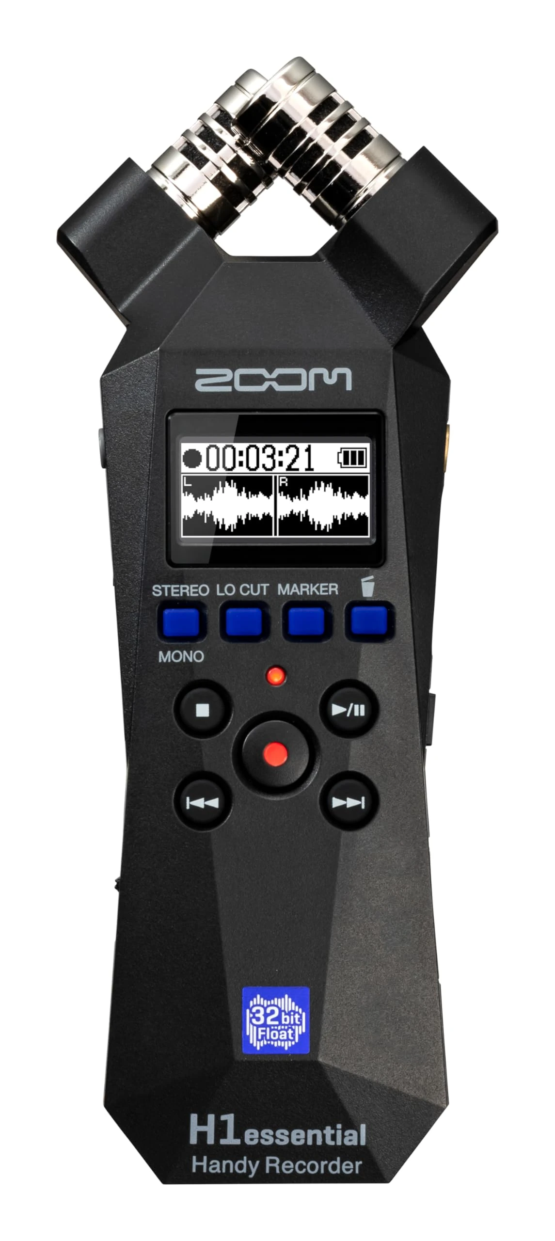ZOOM H1essential Handy Recorder – Portable Audio Recorder with 32-Bit Float for Music, Podcast, Film & Content Creation – Black