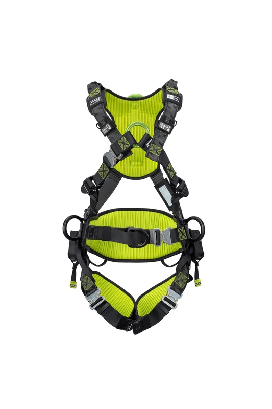 Miller H700 Full Body Industrial Harness CC7 Model with Quick-Connect Leg buckles, Shoulder D-Rings, Integrated SRL Adaptor, Lightweight, Suitable for Telecom/Wind, Size 2, 1036775