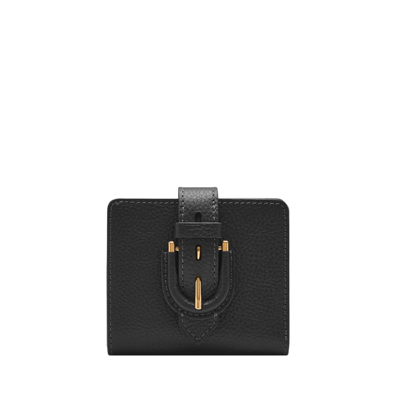 FOSSIL Women's Harwell Small Tab Bifold, Small Black, Small