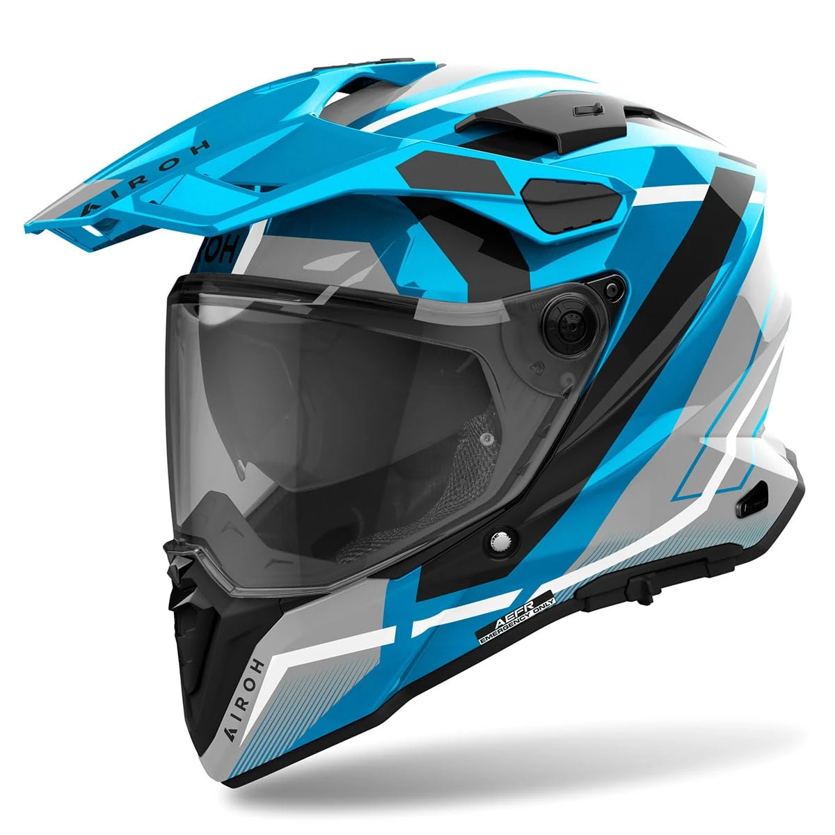 Airoh Commander 2 Mavick Motocross Helmet, black/grey/blue, L (59/60)