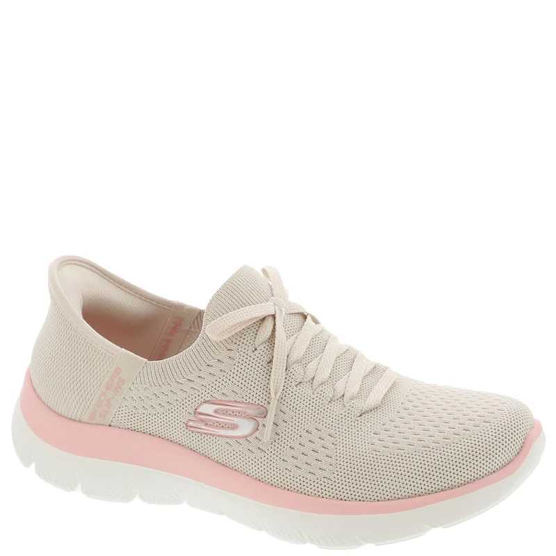 Skechers Women's Summit New Daily Hands Free Slip-ins Sneaker, Natural Pink, 9