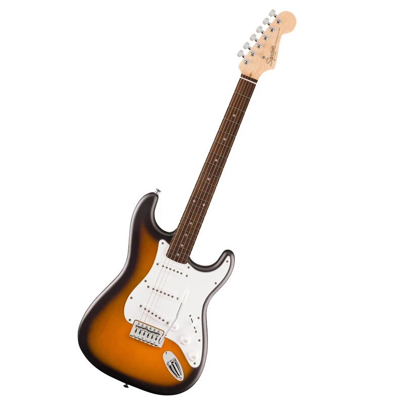 Squier by Fender Debut Collection Stratocaster Electric Guitar, Laurel Fingerboard, White Pickguard, 2-Colour Sunburst
