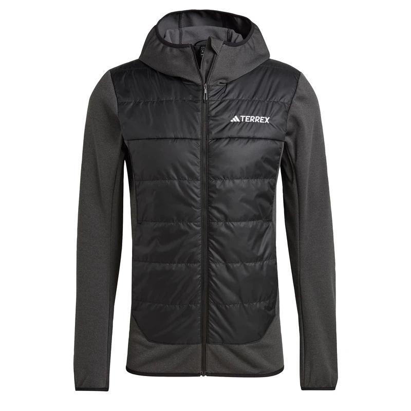 adidas Men's Terrex Multi Hybrid Insulated Hooded Jacket, Black, S - Image 1