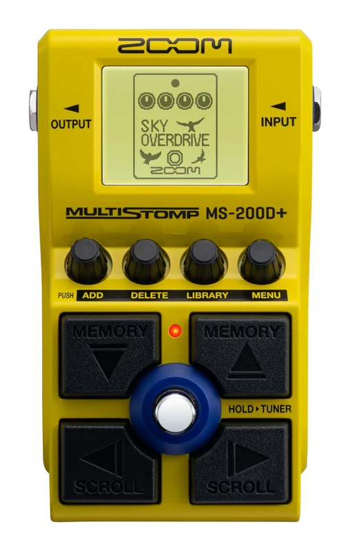 ZOOM MS-200D+ Multistomp guitar pedal with 200 overdrives, boost, drive, distortion, fuzz in all variations for rock, metal & blues, vintage to modern