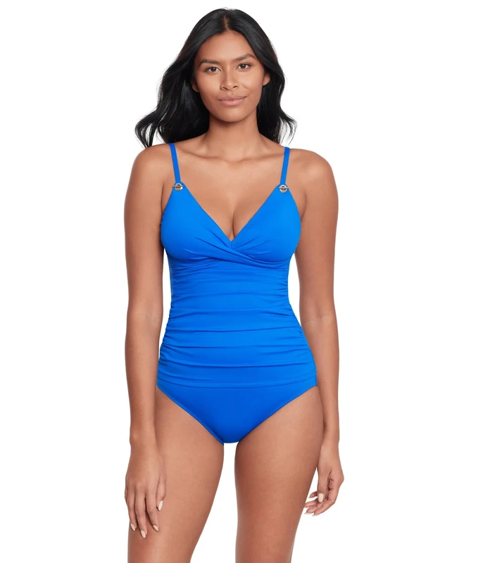 Lauren Ralph Lauren Beach Club Soids Toggle Camikini - Blue - Image 1