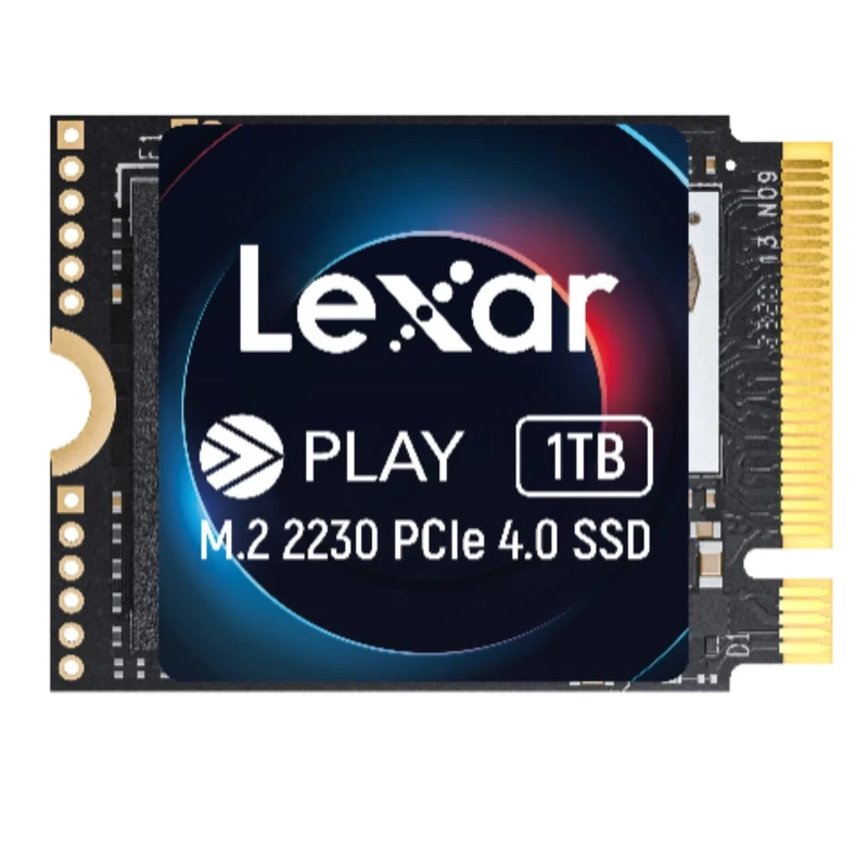 Lexar PLAY 2230 PCIe 4.0 Internal SSD 1TB, M.2 2230 PCIe Gen4x4 SSD, Up to 5200MB/s Read, 4700MB/s Write, Internal Solid State Drive Compatible with Steam Deck, ASUS ROG Ally (LNMPLAY001T-RNNNG)