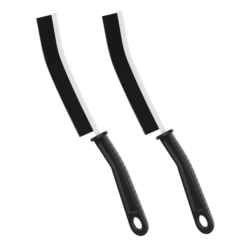 Jiuhao Crevice Cleaning Brush,2Pcs Bathroom Toilet Tile Door Window Groove Car Various Gap Cleaning Brush,Hard Bristle Scrubbing Narrow Crevice Cleaning Pro Tool,Small Brush for Home Kitchen