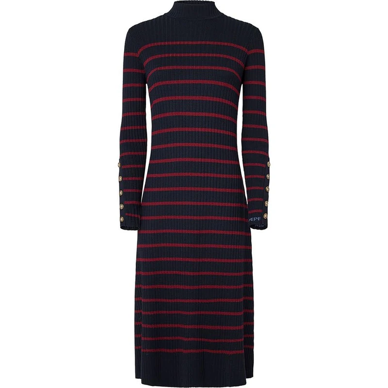 Pepe Jeans Women's Harlem Dress, Dress, Blue, M
