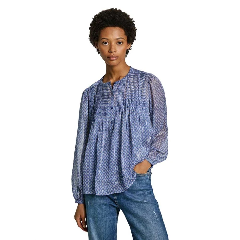 Pepe Jeans Women's Naomi, Shirt, Blue, M