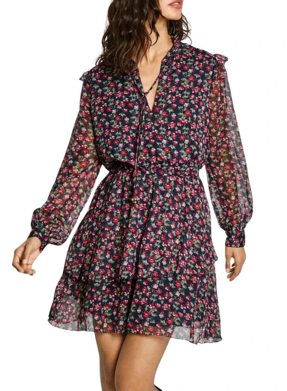 Pepe Jeans Women's Olive Dress, Blue (Dulwich Blue), S