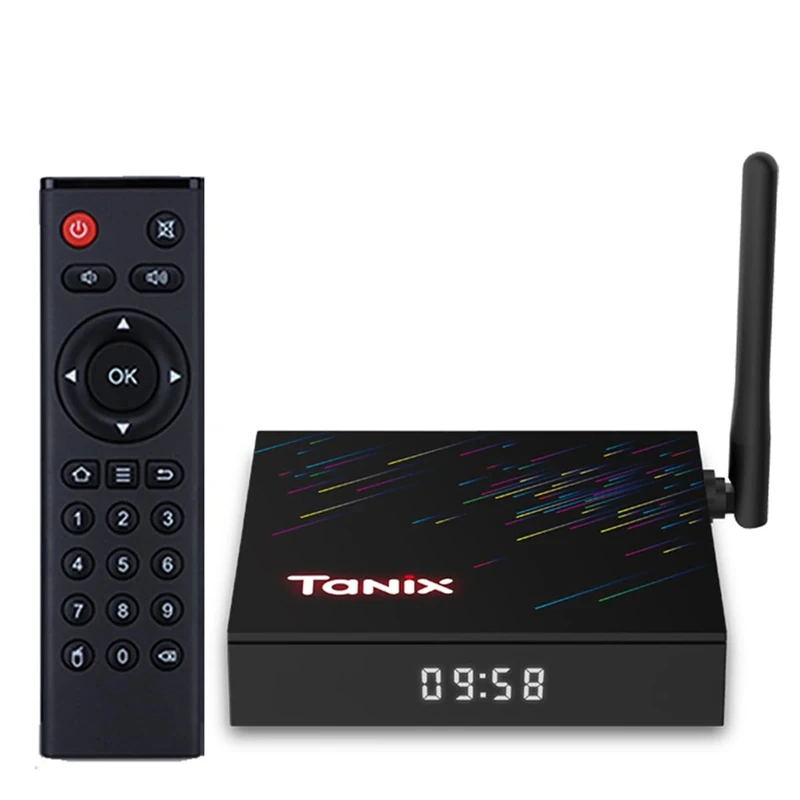CHROX Android TV Box 12.0, TX68 4GB RAM 64GB ROM H618 Quad-Core 64Bit Cortex-A53, Smart TV Box Supports 2.4G/5G Dual-Band Wifi Bluetooth 5.0 USB 3.0 LAN Smart Tv Box,4GB+64GB