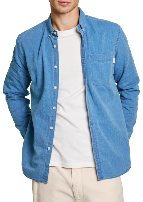 Pepe Jeans Men's Maison, Shirt, Blue, XS
