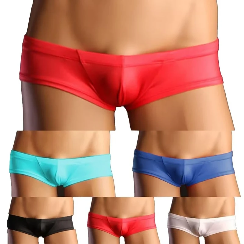 Faringoto Men Boxers - Ultra Low Rise Micro Bikini Briefs with Pouch