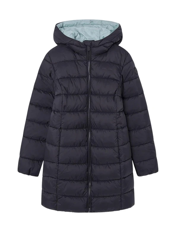 Pepe Jeans Girl's Vivian Long, Jacket, Black, 8 Years