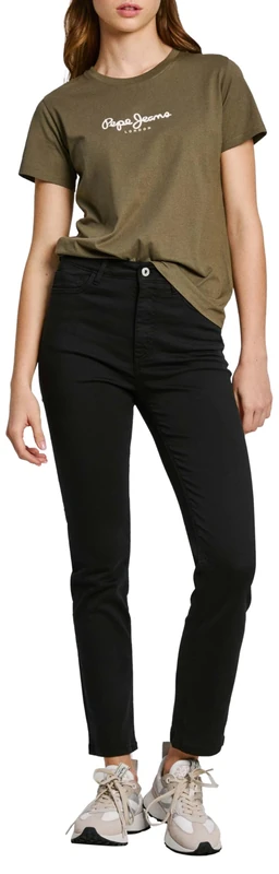Pepe Jeans Women's Tessa, Trouser, Black, 32W/30L