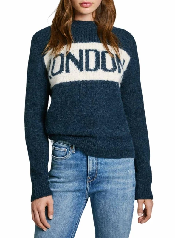 Pepe Jeans Women's Hilda, Knitwear, Blue, S