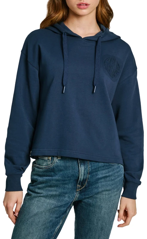 Pepe Jeans Women's Estrid, Sweatshirt, Blue, XL