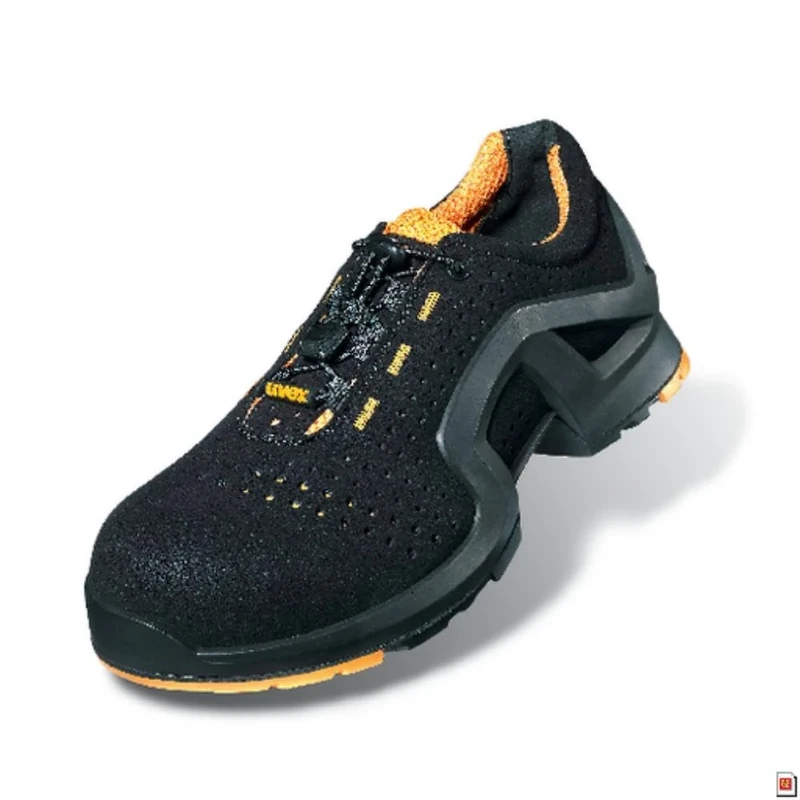 uvex Unisex Sc_8513742_4031101545912 Low Shoe 8513/7 S1 Size 42 PU Sole W10, Black White, One UK