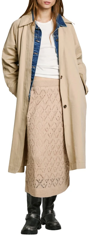 Pepe Jeans Women's Hailey Skirt, Skirt, Brown, S