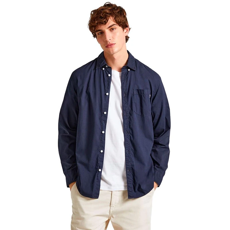 Pepe Jeans Men's Prince, Shirt, Blue, S