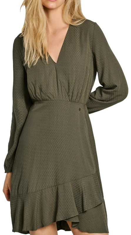 Pepe Jeans Women's Kendall, Dress, Green, XS