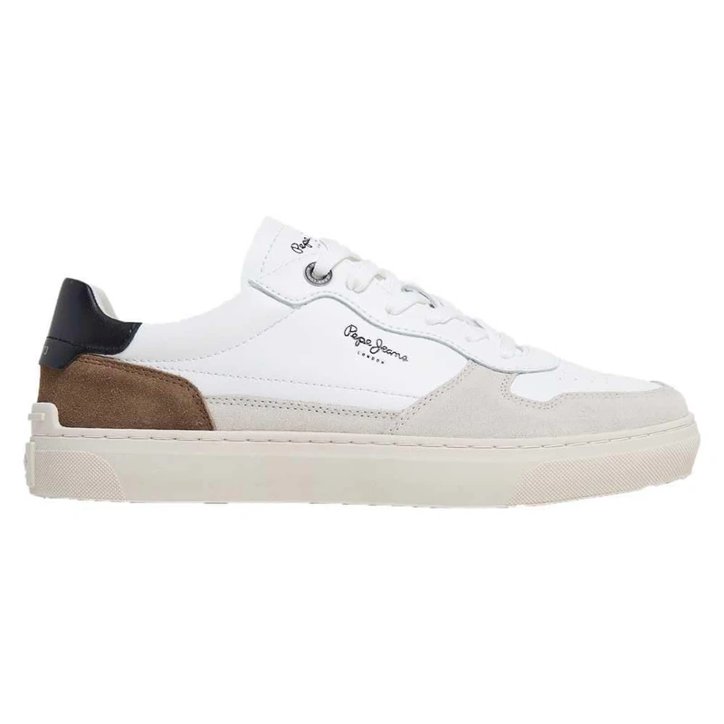 Pepe Jeans Men's Camden Nature M Sneaker, White (Optic White), 8