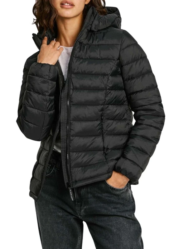 Pepe Jeans Women's Ammy Short, Jacket, Black, M