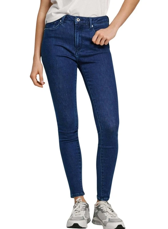 Pepe Jeans Women's Super Skinny Jeans Hw Pl204738, Jeans, Blue, 28W/30L