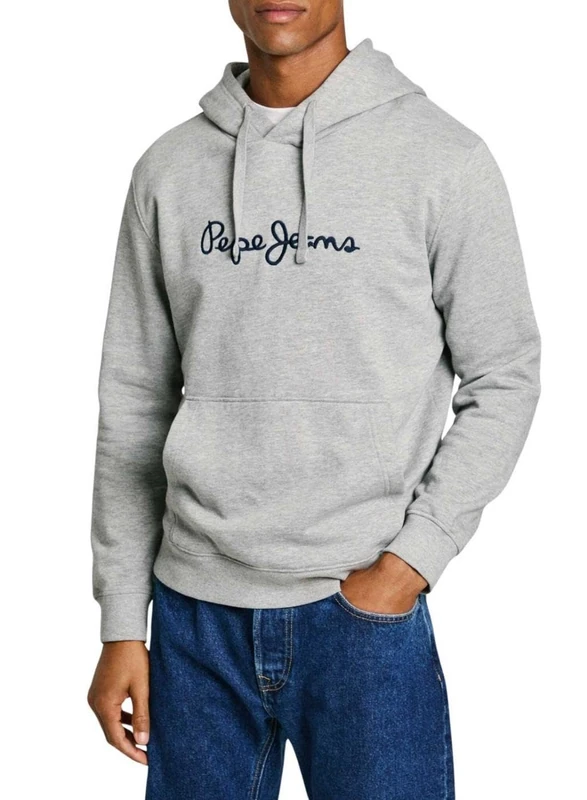Pepe Jeans Men's New Joe Hoodie, Sweatshirt, Grey, XS