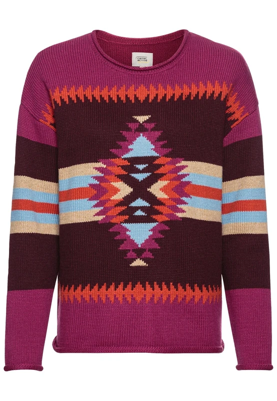 camel active Women's 309511-4k45 Pullover Sweater, red, M