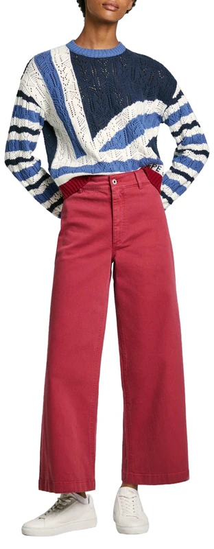 Pepe Jeans Women's Tania, Trouser, Red, 32W/30L