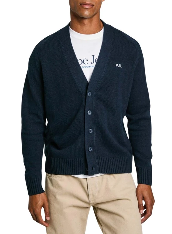 Pepe Jeans Men's Chelsea, Knitwear, Blue, S - Image 1