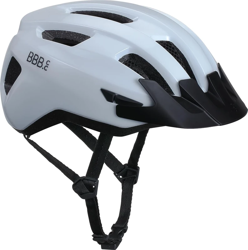 BBB Cycling Helmet MTB And Road Cycle Women And Men With Detachable Visor Condor 2.0 BHE-173 Glossy White M (52-58cm)