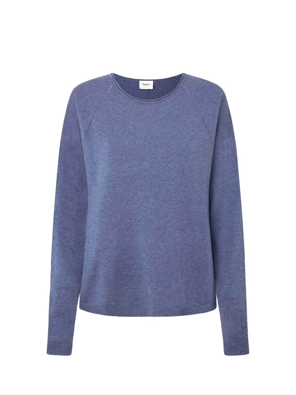 Pepe Jeans Women's Isela Crew Neck, Knitwear, Blue, M