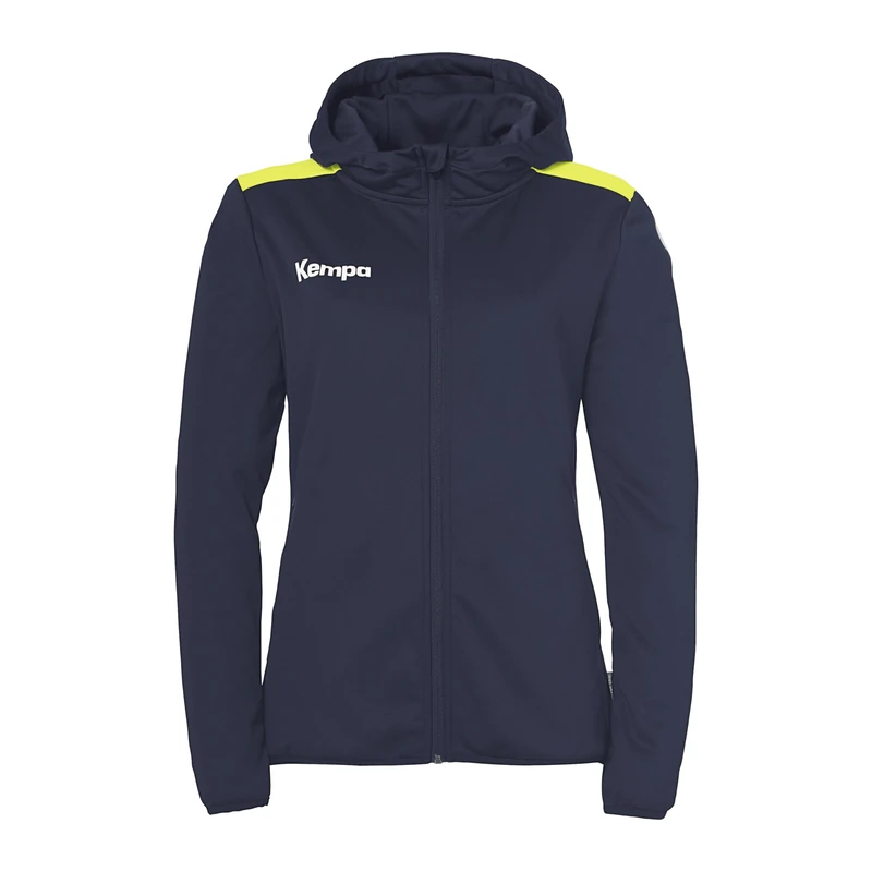 uhlsport Kempa Handball Emotion 27 Hooded Jacket Women's Sports Jacket for Women and Girls with Lined Hood - Fleece on the Inside - with Zip Pockets
