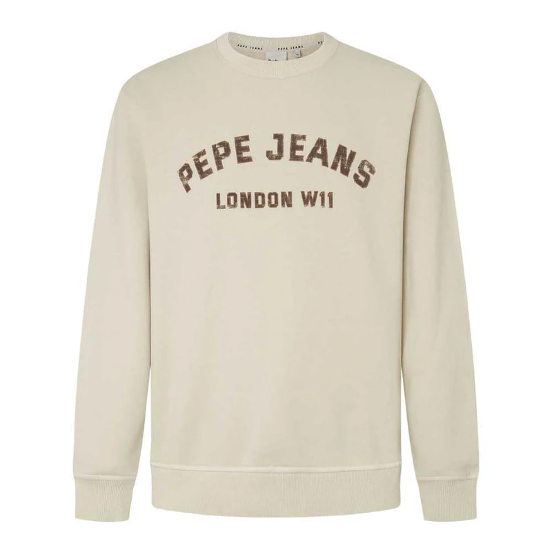 Pepe Jeans Men's Aldridge Crew, Sweatshirt, Beige, L - Image 1
