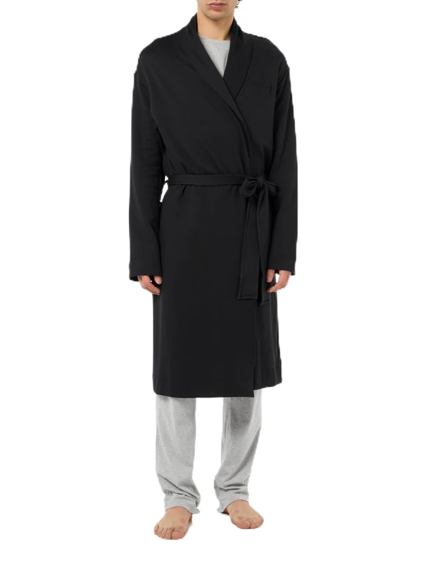 Calvin Klein Men ROBE 000NM2711E Bathrobe, Black (Black), S-M - Image 1