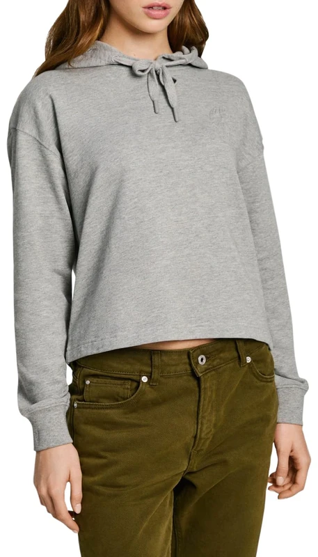 Pepe Jeans Women's Estrid, Sweatshirt, Grey, L