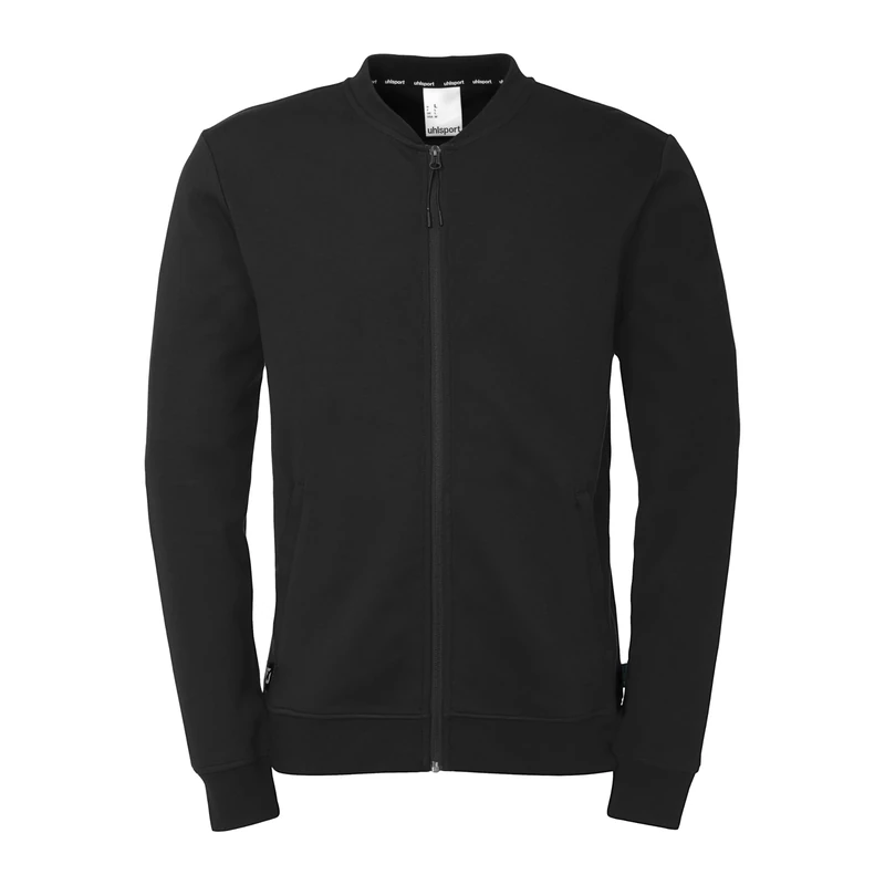 uhlsport ID College Jacket Vest for Men Going Out Jacket Sweat Jacket Sweatshirt without Hood for Men, Women and Children, black, XXL