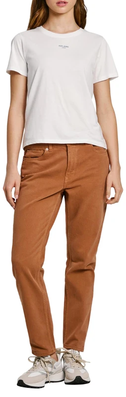 Pepe Jeans Women's Tapered Jeans Hw Pl204591, Jeans, Brown, 27W/32L
