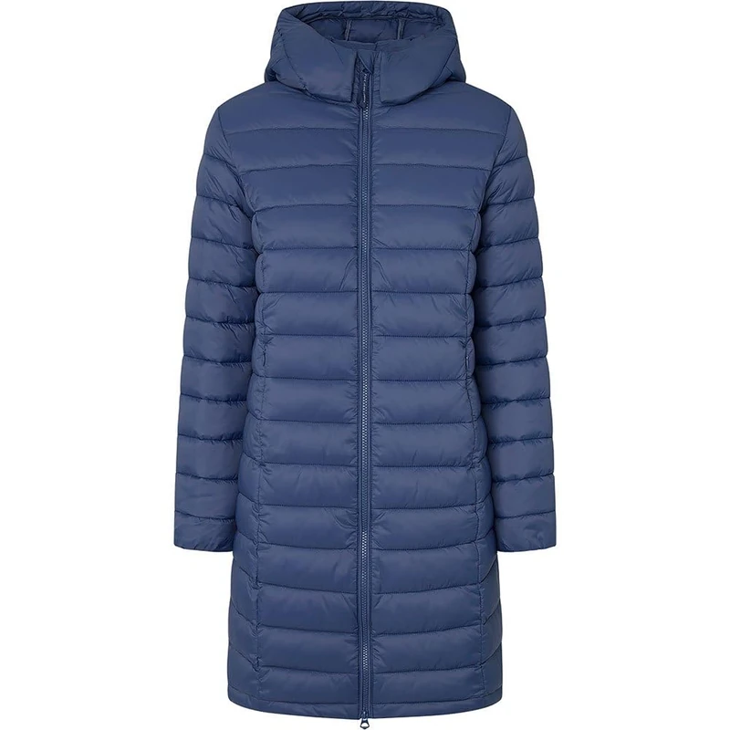Pepe Jeans Women's Ammy Long, Jacket, Blue, XS